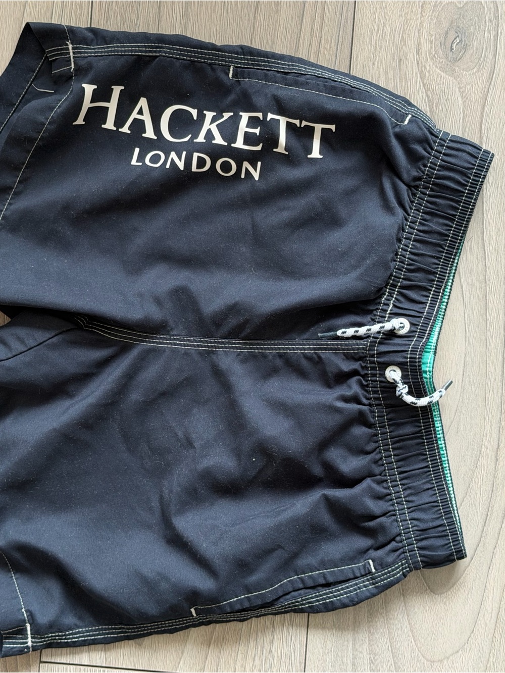 Hackett London Black Swim/Hybrid Shorts with Contrast Trim